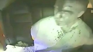 Doctor Goes Berserk In Back of Police Car