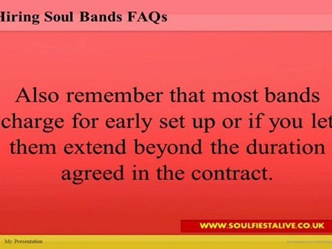 Hiring Soul Bands FAQs