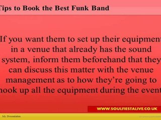 Tips to Book the Best Funk Band