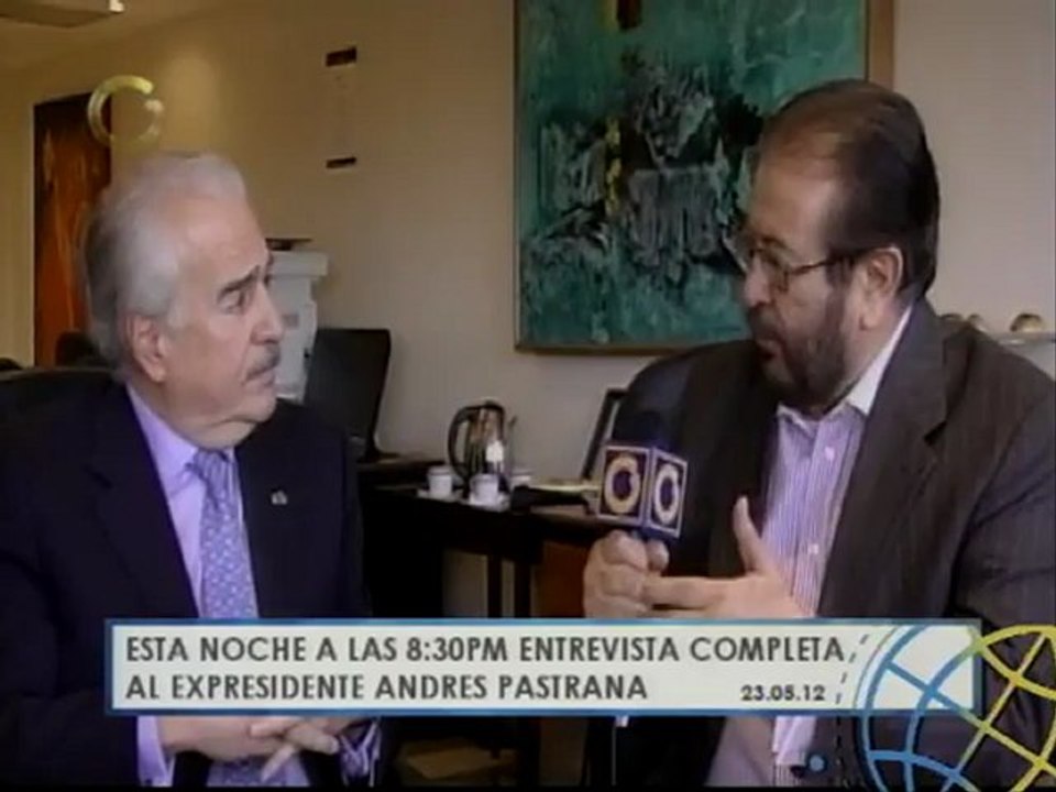 Entrevista al expresidente colombiano Andrés Pastrana