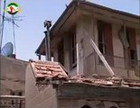 Syria فري برس حمص القديمة اثار القصف بالهاون على البيوت الاثرية  لتهديم معالم حمص  24 5 2012 Homs