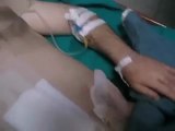 Syria فري برس  حمص الخالدية اصابة في المشفى الميداني  18 24 5 2012 Homs