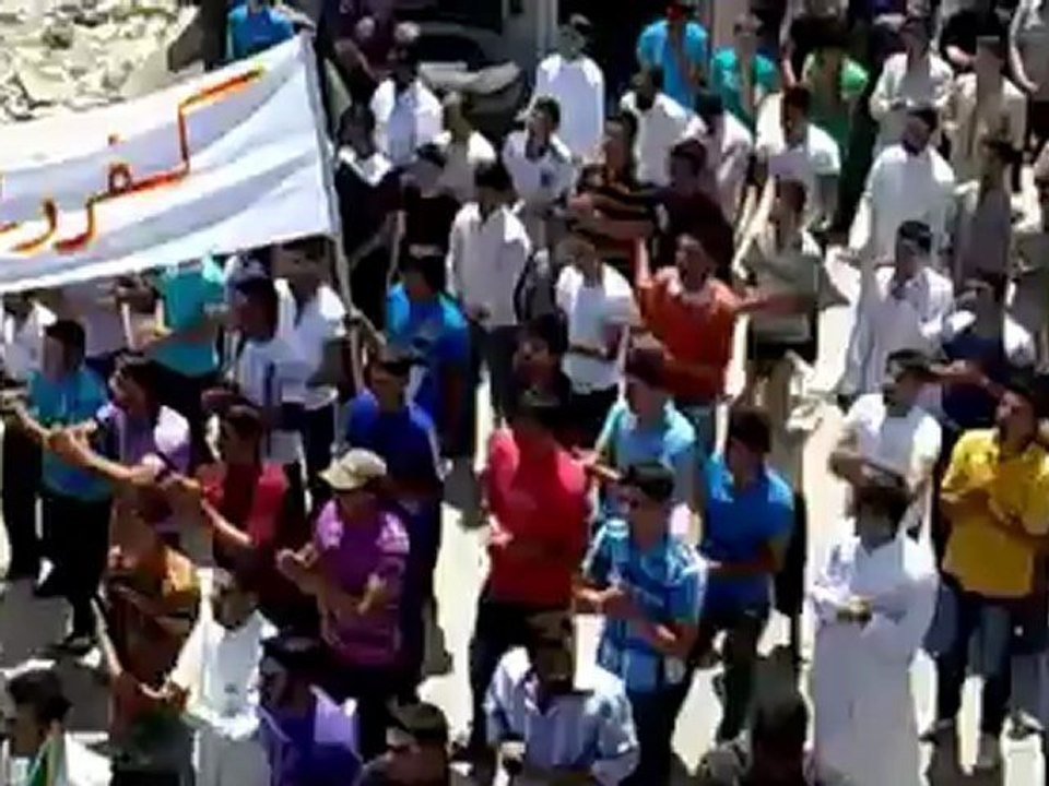 Syria فري برس حماة  المحتلة كفرزيتا   مظاهرة صباحية 24 05 2012 Hama