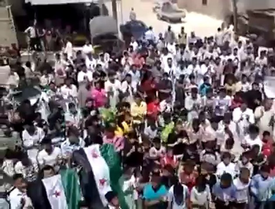 Syria فري برس إدلب معرشورين مظاهرة نصرة ل جبل الزاوية 24 5 2012 Idlib