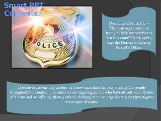 New scam emerges in Hernando Co.