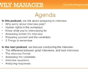 Job Interview Questions - A Step by Step Guide for Managers