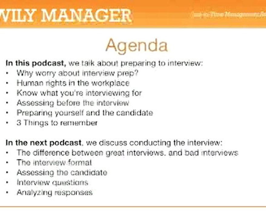 Job Interview Questions - A Step by Step Guide for Managers