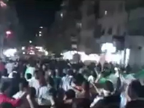 Syria فري برس حلب صلاح الدين طوفان بشري من المتظاهرين 27 5 2012 ج4 Aleppo