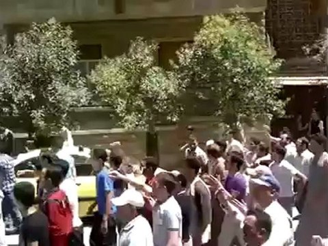 Syria فري برس حماة المحتلة مظاهرة حي البياض 27 5 2012 Hama