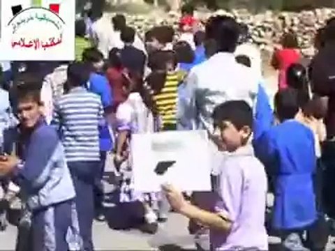 Syria فري برس ادلب حربنوش مظاهرة طلابية نصرة للحولة27 5 2012 Idlib