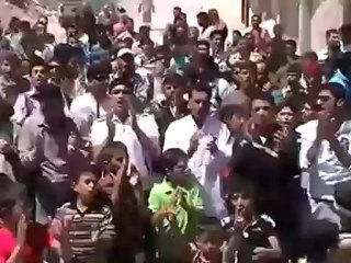 Syria فري برس ادلب  التمانعة  مظاهرة تندد بالمجازر الوحشية للنظام 27 5 2012 Idlib
