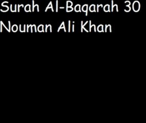 Surah Al-Baqarah 30 Nouman Ali Khan