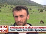 GÜMÜŞHANE’NİN İLK SİGORTALI ÇOBANI OLDU 24.5.2012