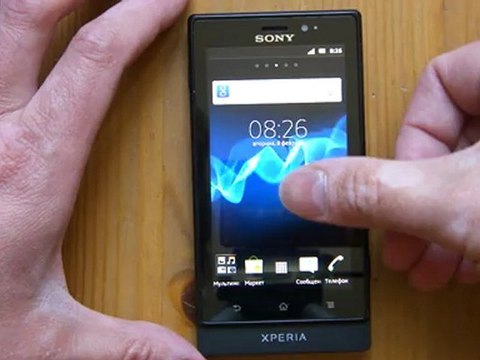 Sony Xperia sola - распаковка и первое включение