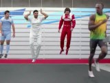 Quand Agüero défie Fernando Alonso et Usain Bolt