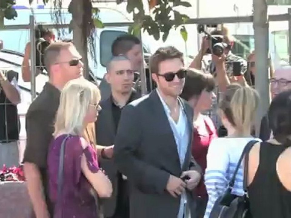 Robert Pattinson et David Cronenberg viennent présenter «Cosmopolis».