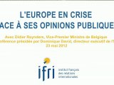 L'Europe en crise face à ses opinions publiques