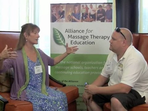 Carol Verner at the 2011 Alliance for Massage Therapy Education Conference
