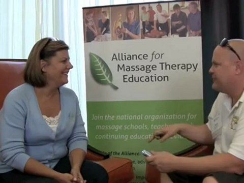 Michele Merhib at the 2011 Alliance for Massage Therapy Education Conference