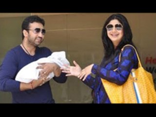 Shilpa Shetty, Raj Kundra With Baby K