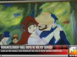 Öğrencilerden Resim ve Rölyef Sergisi