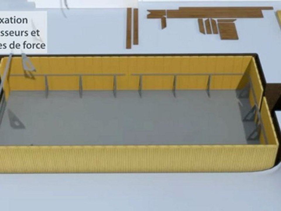 CARON Piscines : Piscine hors-sol en béton ZENDO