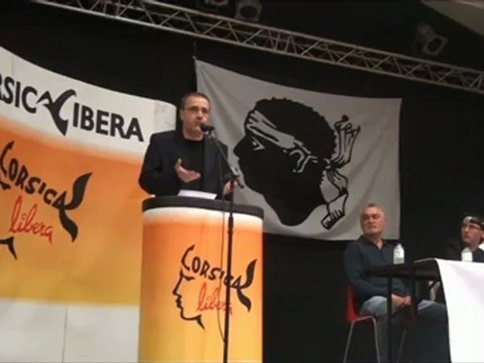 Jean-Guy Talamoni meeting Corsica Libera