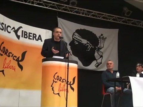 Jean-Guy Talamoni meeting Corsica Libera