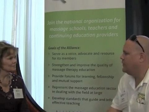 Ariana Vincent at the 2011 Alliance for Massage Therapy Education Conference