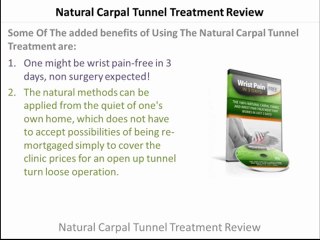 Natural Carpal Tunnel Treatment Review