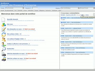 Logiciel BPM WorkflowGen : Gestion des Commentaires
