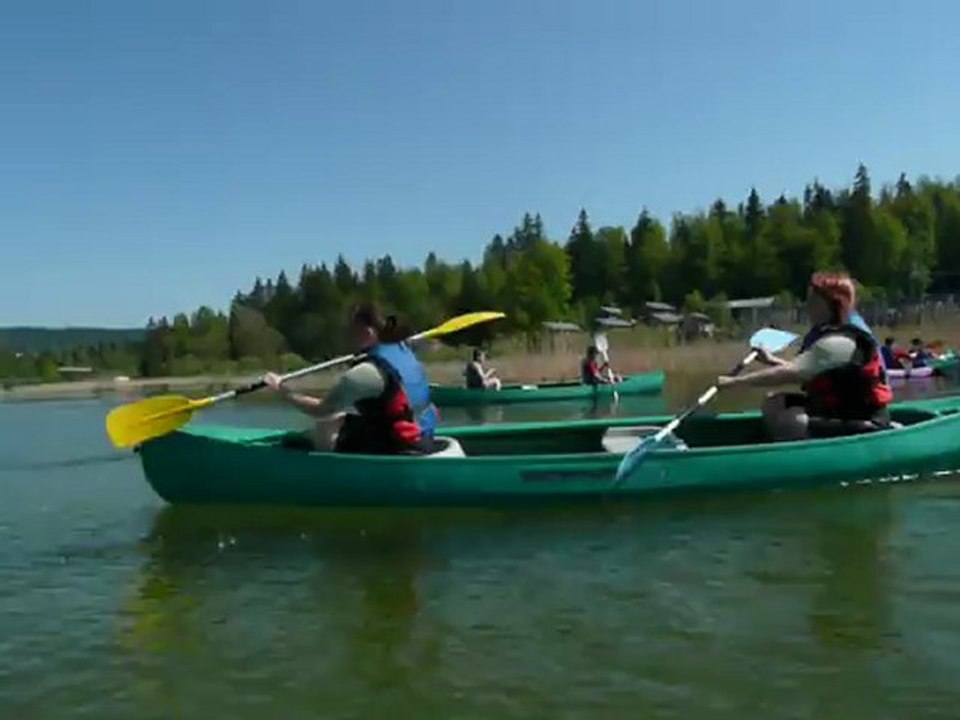 Cours de canoé par Mélany et Lucie