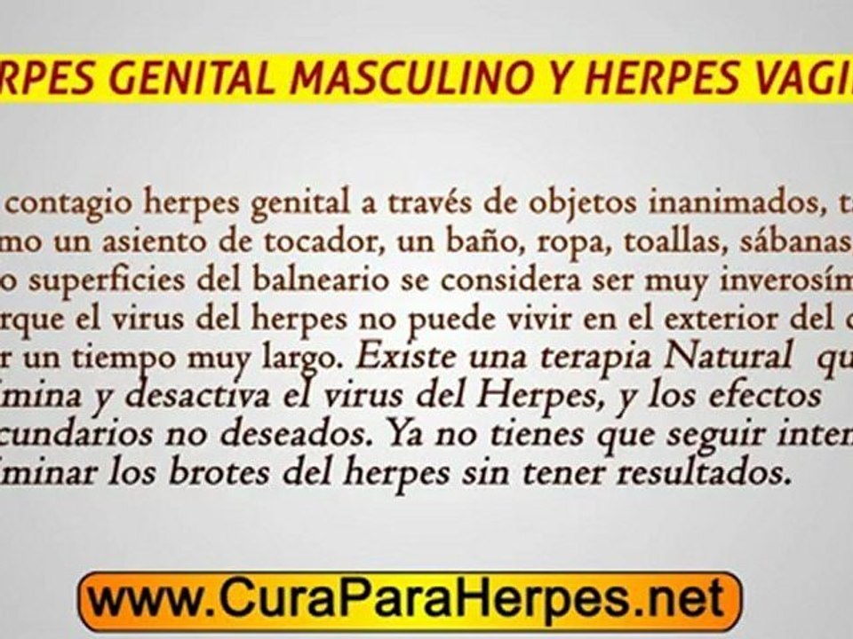 Herpes Genital Masculino Y Herpes Vaginal