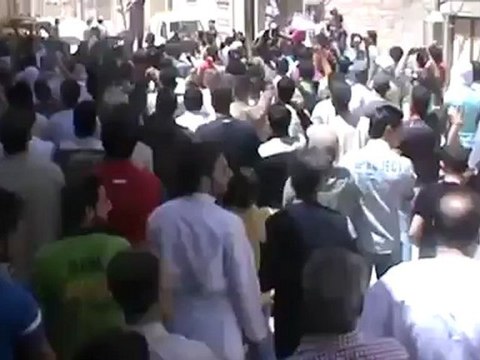 Syria فري برس حماه المحتلةالشيخ عنبر ويا حمص حماه معاكي للموت 25 5 2012 Hama