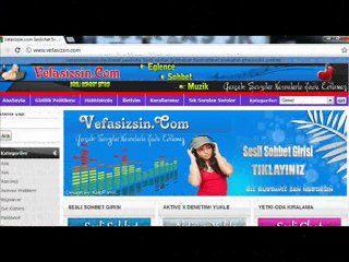www.vefasizsin.com www.vefasizsin.net Seslichat ve Seslisohbet Kameralı Chat sitesi