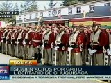 Continúa conmemoración del grito libertario de Chuquisaca