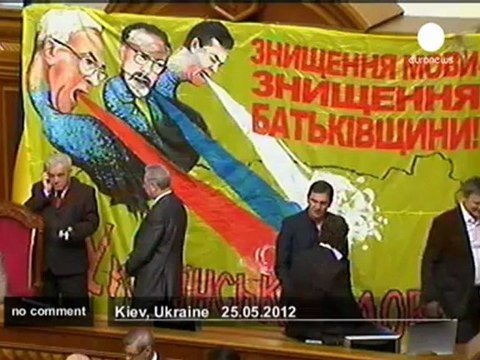 Ukraine: demonstration against a bill over... - no comment