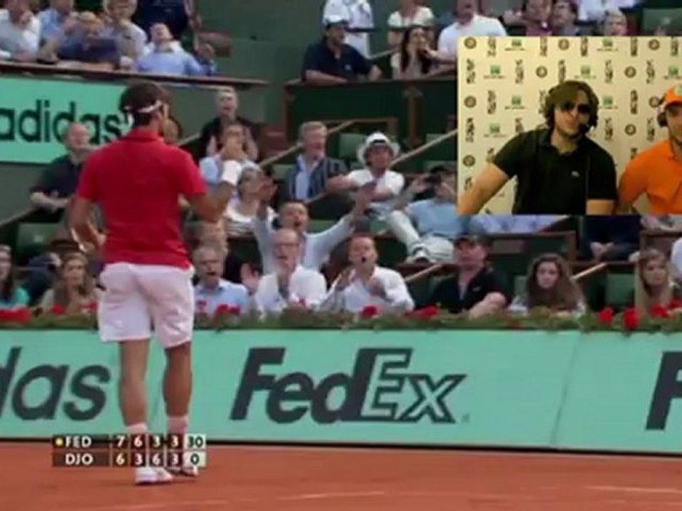 Samedi 26 mai 2012 - Federer vs Djokovic - Martin & Simon