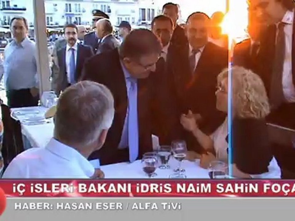 İçişleri Bakanı İdris Naim Şahin  Foça'da
