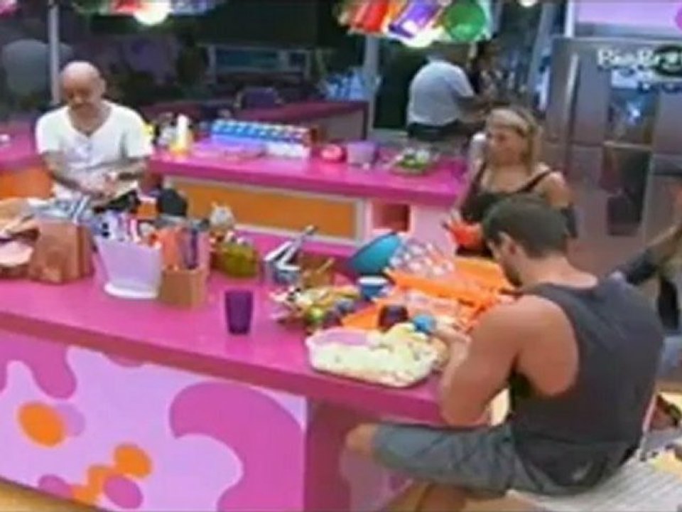 Monique e Jonas conversa na cozinha 05/03 parte 8