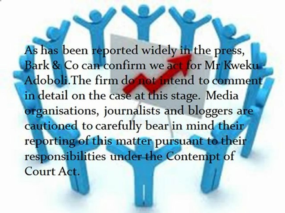 Bark and Co act for Mr Kweku Adoboli