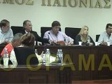 Δημοτικό Συμβούλιο Δήμου Παιονίας 25-05-2012