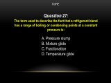 EPA CFC-608 Core Practice Test Questions