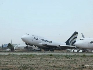 Amazing video of 747  lifting