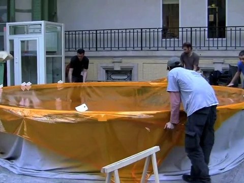 Le montage de Monumenta 2012 - Daniel Buren