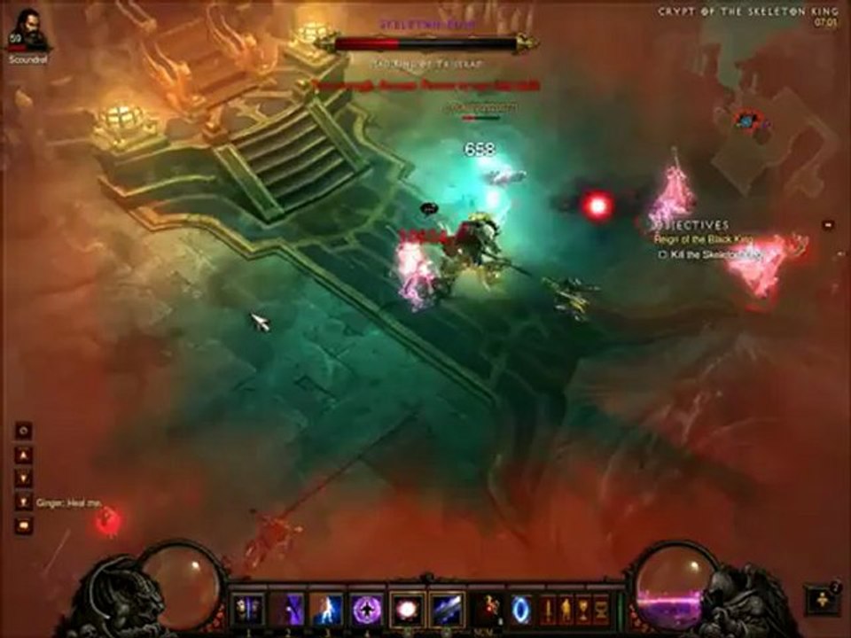 Skeleton King Inferno - Wizard Solo