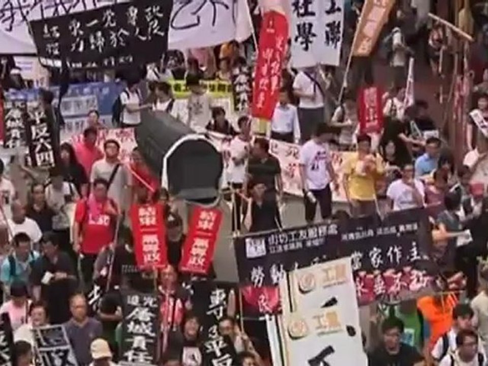 Protesters mark Tiananmen massacre