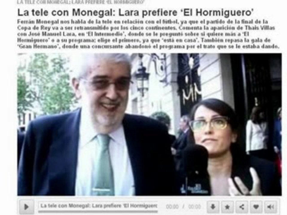 Monegal habla del tratamiento de la TELECINCO con Noemi en el GH12+1 22.05.2012