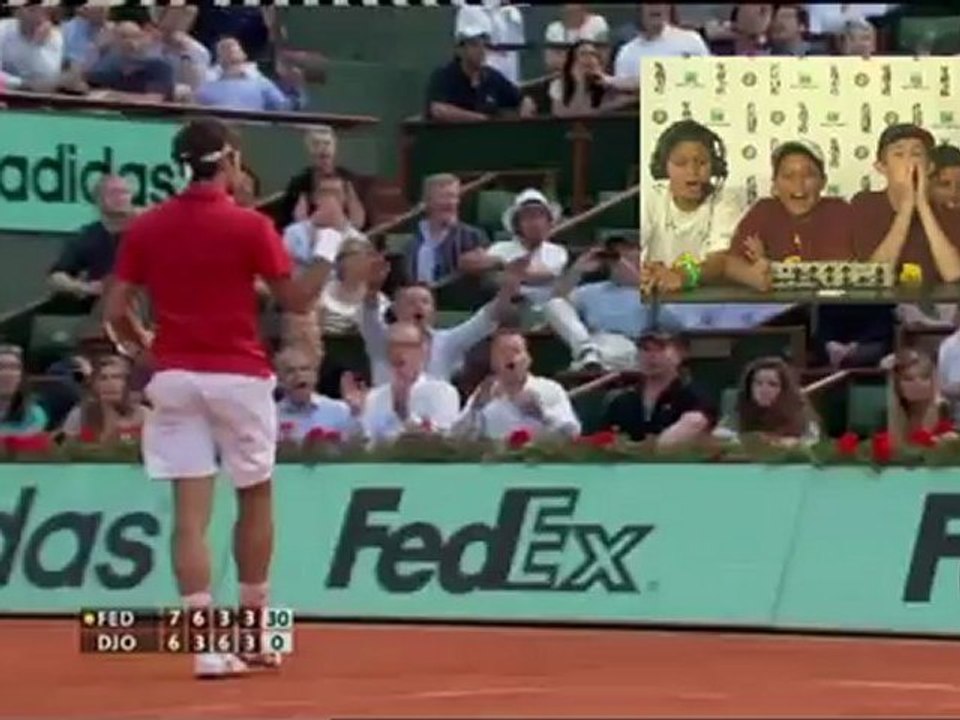 Samedi 26 mai 2012 - Federer vs Djokovic - Walid & Abdel & Mathias & Jawad & Suat