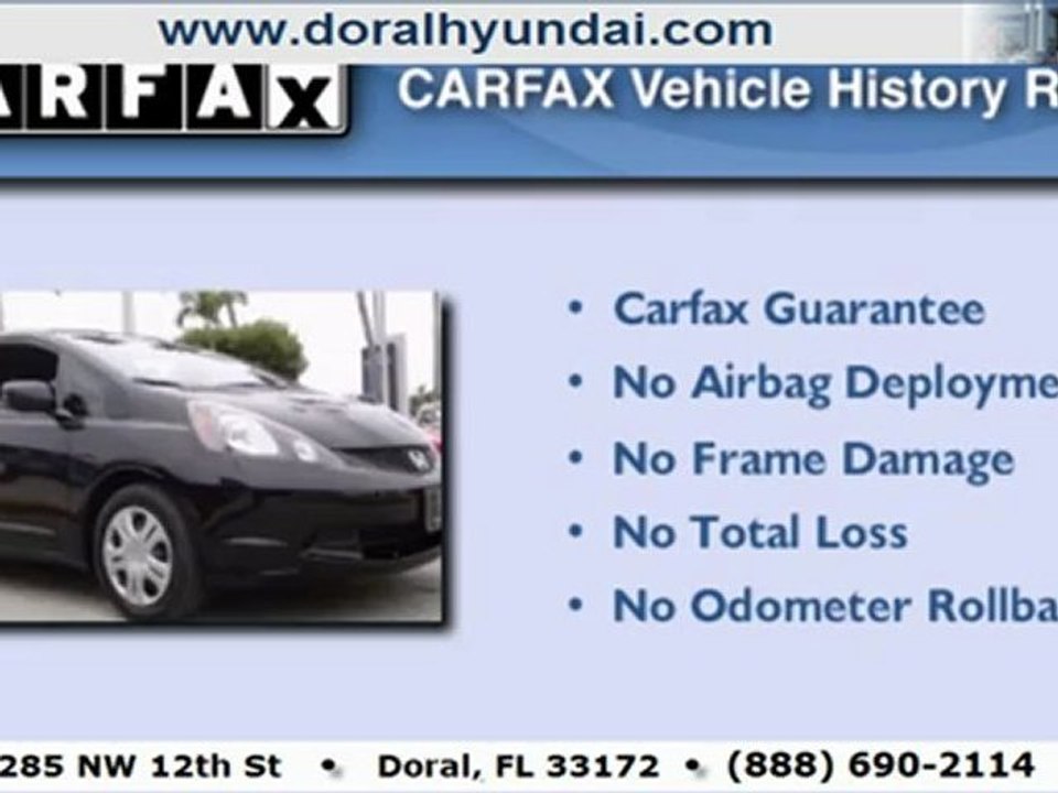 Used 2009 Honda Fit in Miami FL @ Doral Hyundai